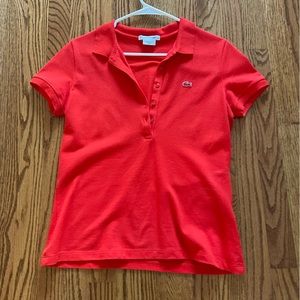 Lacoste red shirt/size 38/excellent condition